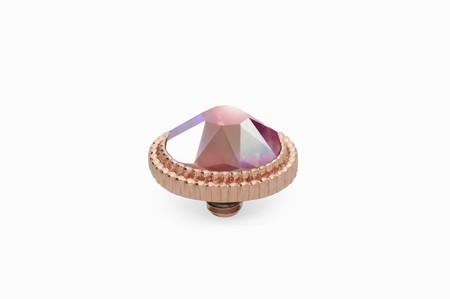 Qudo Rose Gold Topper Fabero Flat 10mm - Light Rose AB